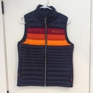 Cotopaxi Women's Fuego Down Vest - Navy, Red, Orange